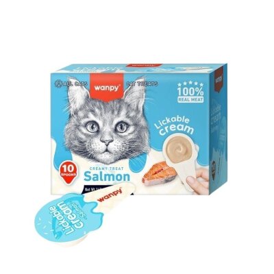 Wanpy Somonlu Kaşık Krema Kedi Ödülü 10x16 gr