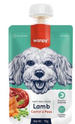 Wanpy Kuzulu ve Havuçlu Köpek Et Ezmesi 90 gr