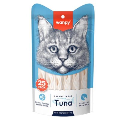 Wanpy Ton Balıklı Sıvı Krema Kedi Ödülü 25x14 gr