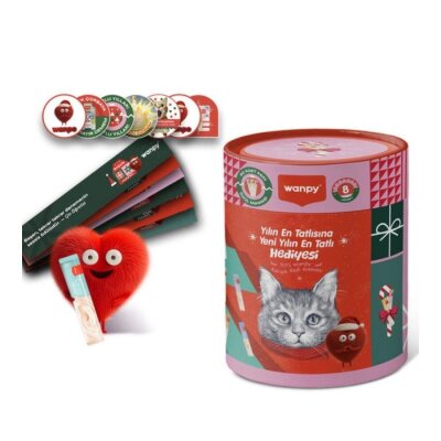 Karışık Lezzetli Sıvı Krema Kedi Ödül Seti, 50x14 gr