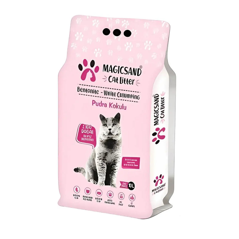 Magicsand Bebek Pudralı İnce Taneli Topaklanan Kedi Kumu 10 L