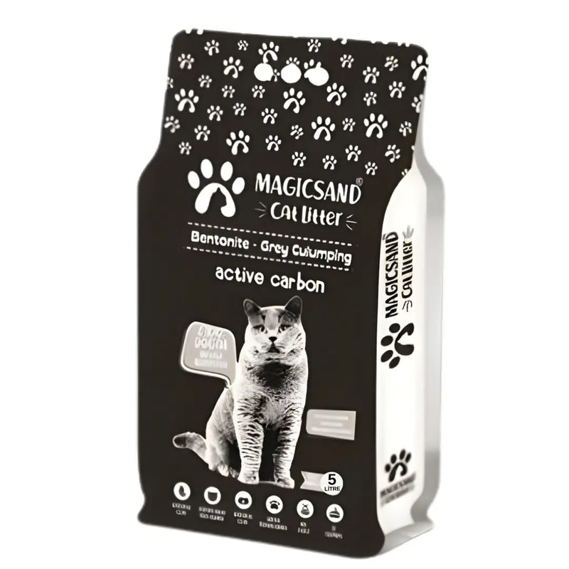 Magicsand Aktif Karbonlu İnce Taneli Topaklanan Kedi Kumu 5 L