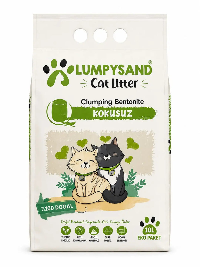 Lumpysand Kokusuz İnce Taneli Topaklanan Kedi Kumu 10 L