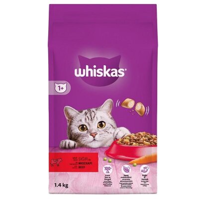 Biftekli ve Ciğerli Yetişkin Kedi Maması 1,4 kg