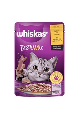 Whiskas Kuzu ve Hindili Soslu Yetişkin Kedi Konservesi 85 gr