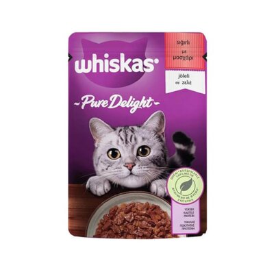 Whiskas Pure Delight Güveç Sığır Etli Yetişkin Kedi Konservesi 85 gr