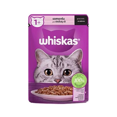Whiskas Somonlu Yetişkin Kedi Konservesi 85 gr 28'li
