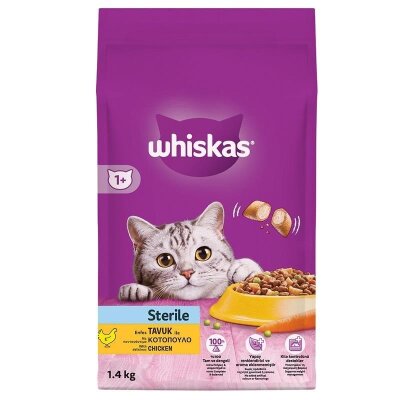 Tavuklu ve Havuçlu Kısırlaştırılmış Kedi Maması 1,4 kg