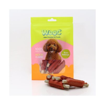 Wooc Kuzu Kaburga Doğal Köpek Çiğneme Ödülü 75 gr