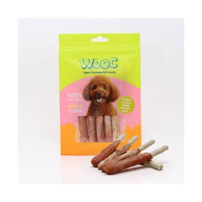 Wooc Ördekli Morina Balıklı Munchy Köpek Çiğneme Ödülü 75 gr