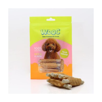 Wooc Tavuk Kaburga Doğal Köpek Çiğneme Ödülü 75 gr