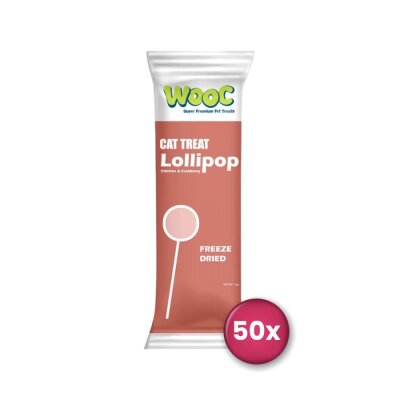 Wooc Tavuk ve Kızılcıklı Lolipop Kedi Ödülü 50'li