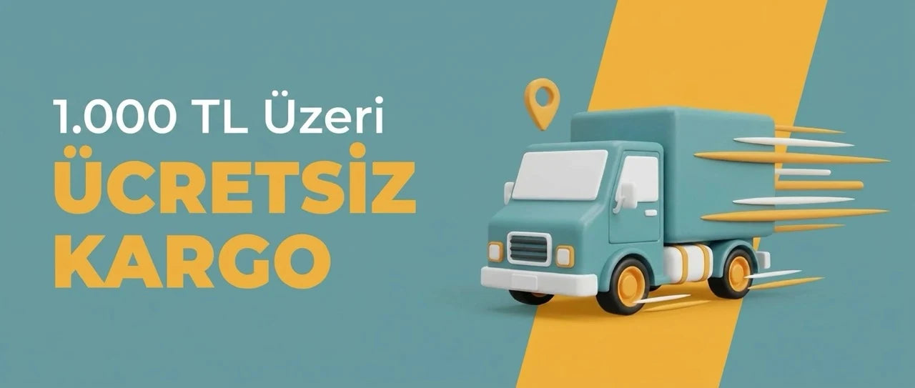 1.000 TL Üzeri Ücretsiz Kargo